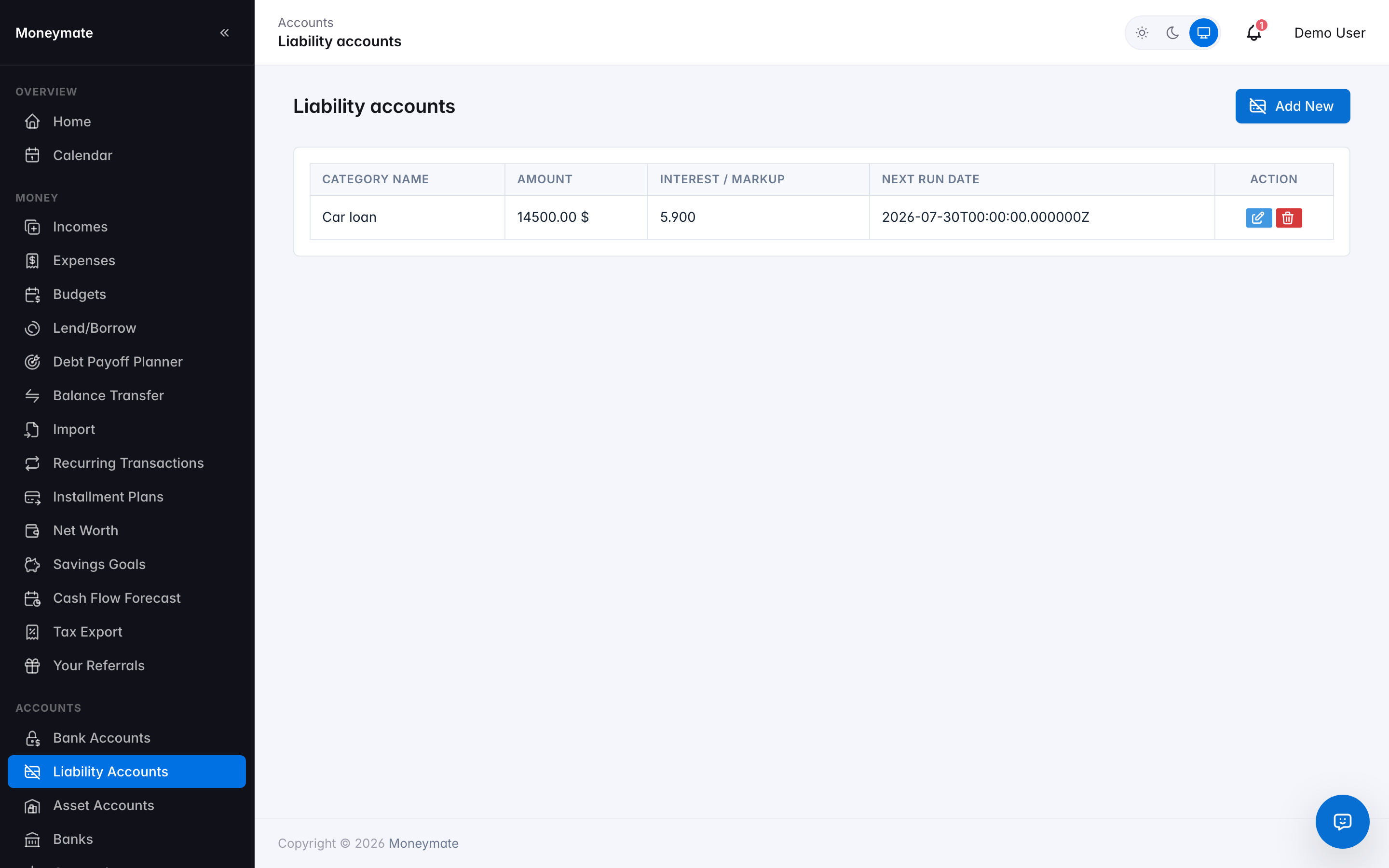 Liability Accounts