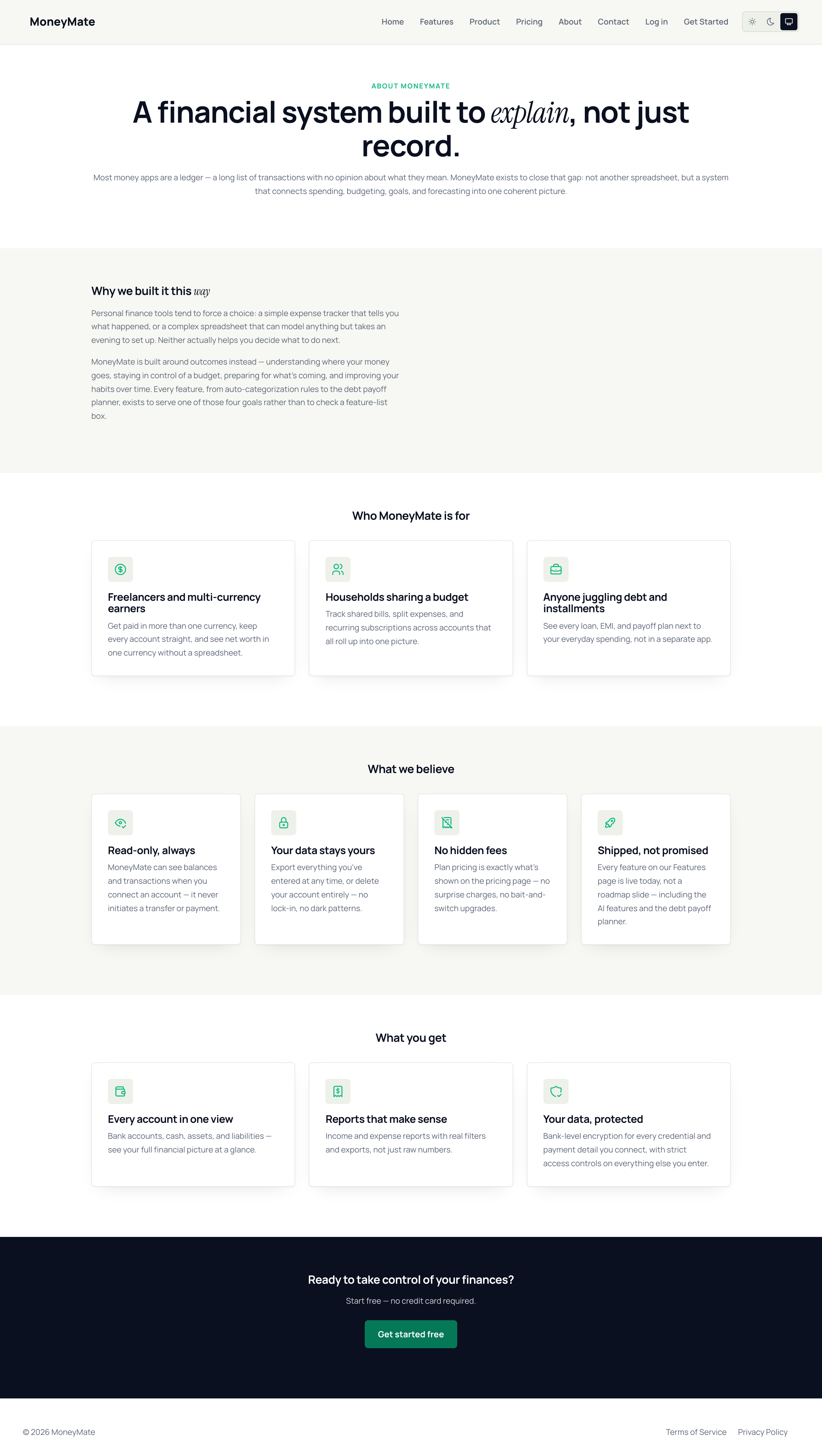 About page